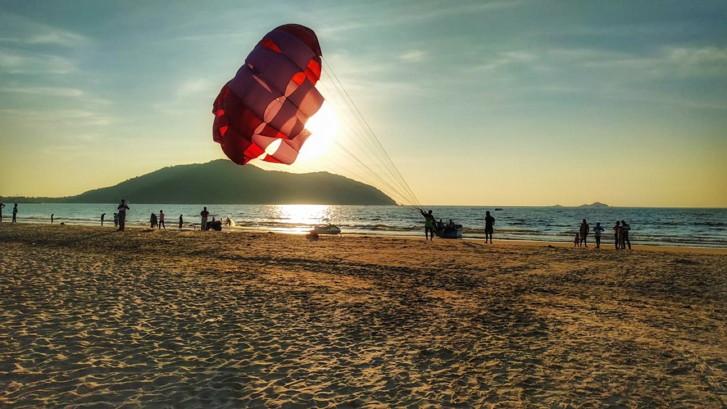 Sunset at Rabindranath Tagore Beach, Karwar
