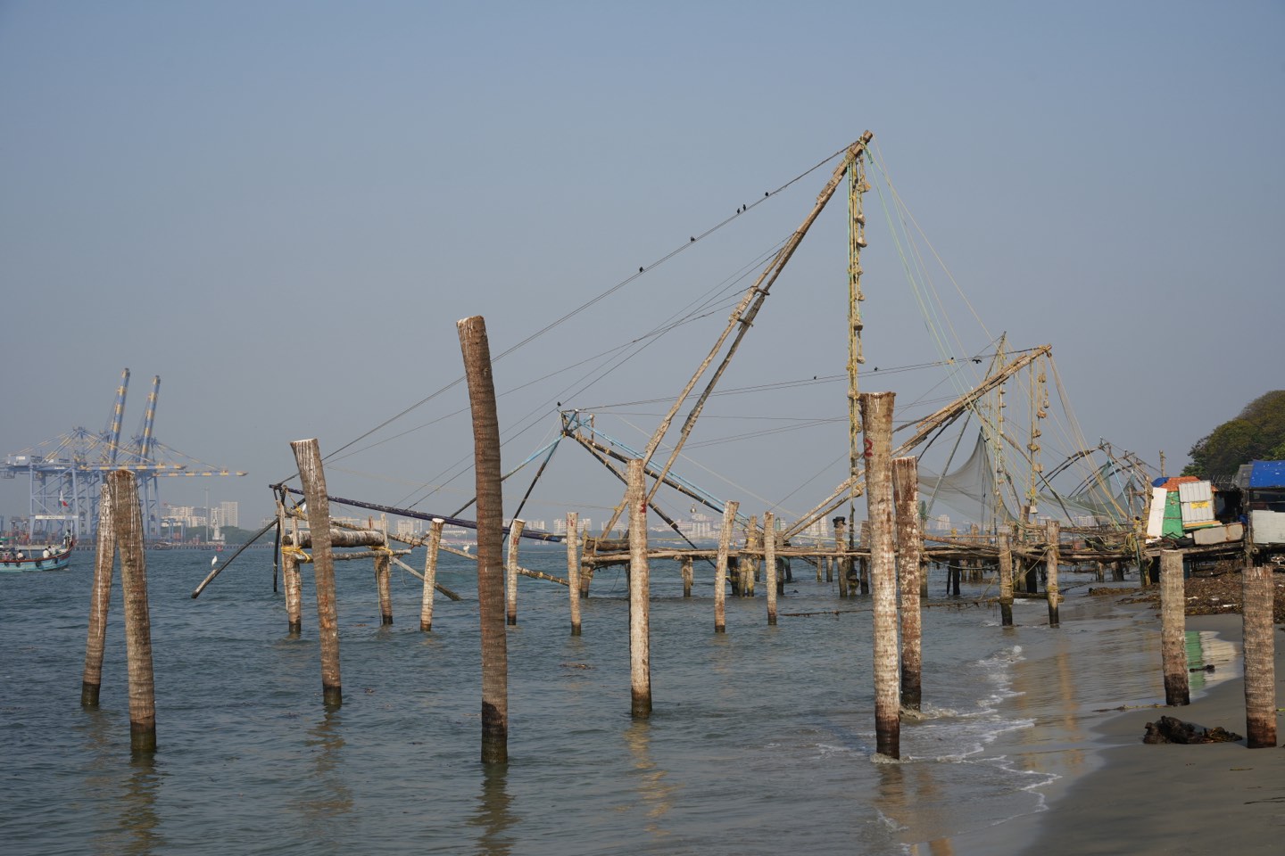 Chinese fishing nets at Fort Kochi